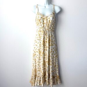 Rails Yellow Buttercup Floral Midi Dress